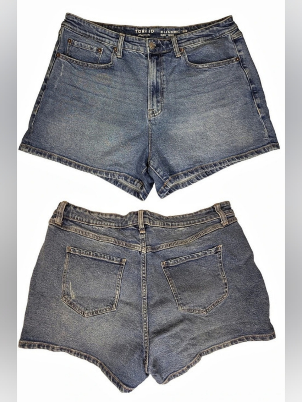 TORRID High-Rise Relaxed 3" Short Classic Size 14 Denim Jean Shorts 4121-